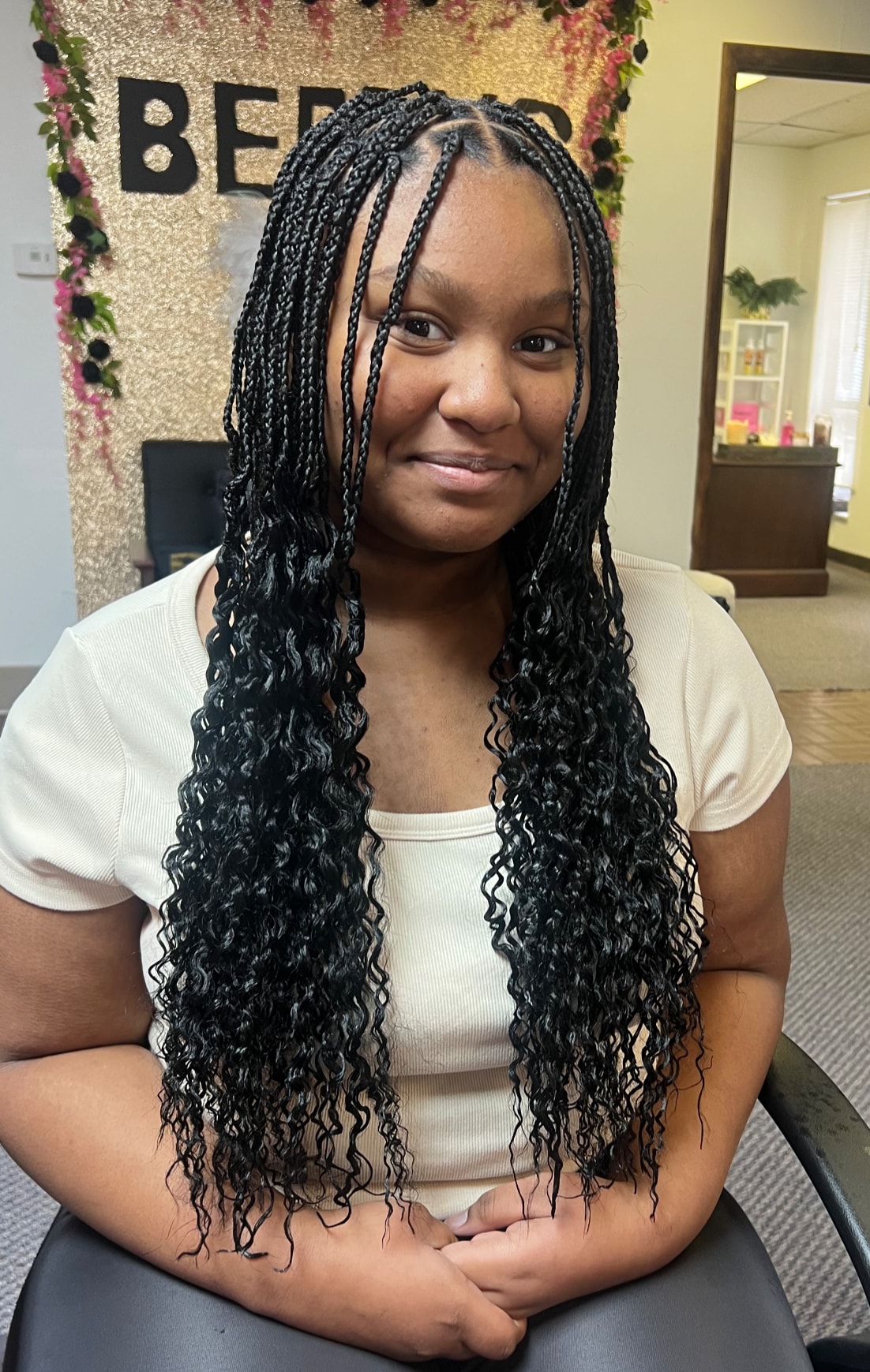 Finished braids at Berly's Multi Culture Hair Braiding, McKeesport PA