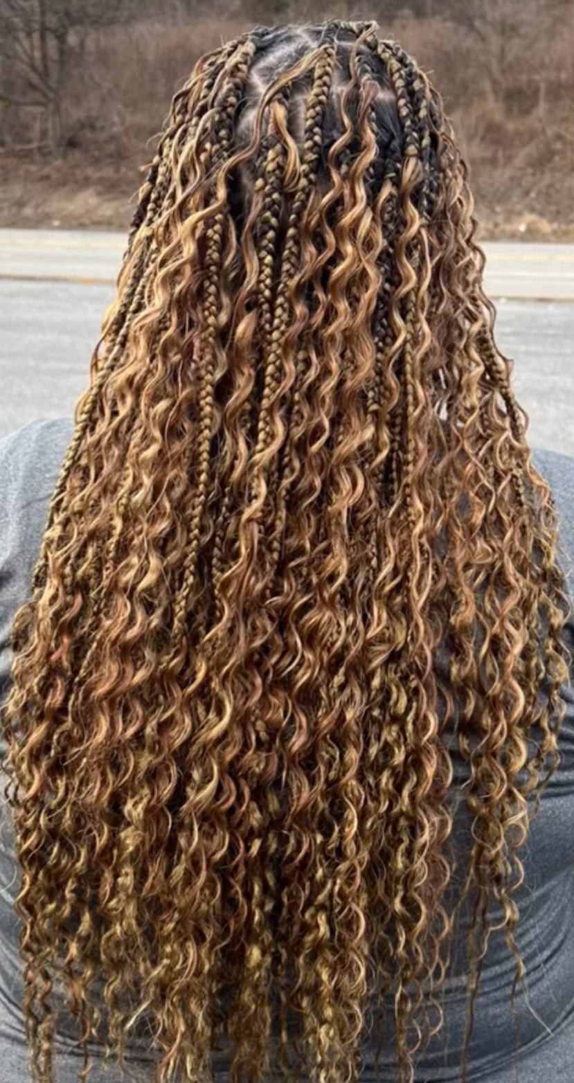 Protective style at Berly's Multi Culture Hair Braiding, McKeesport PA