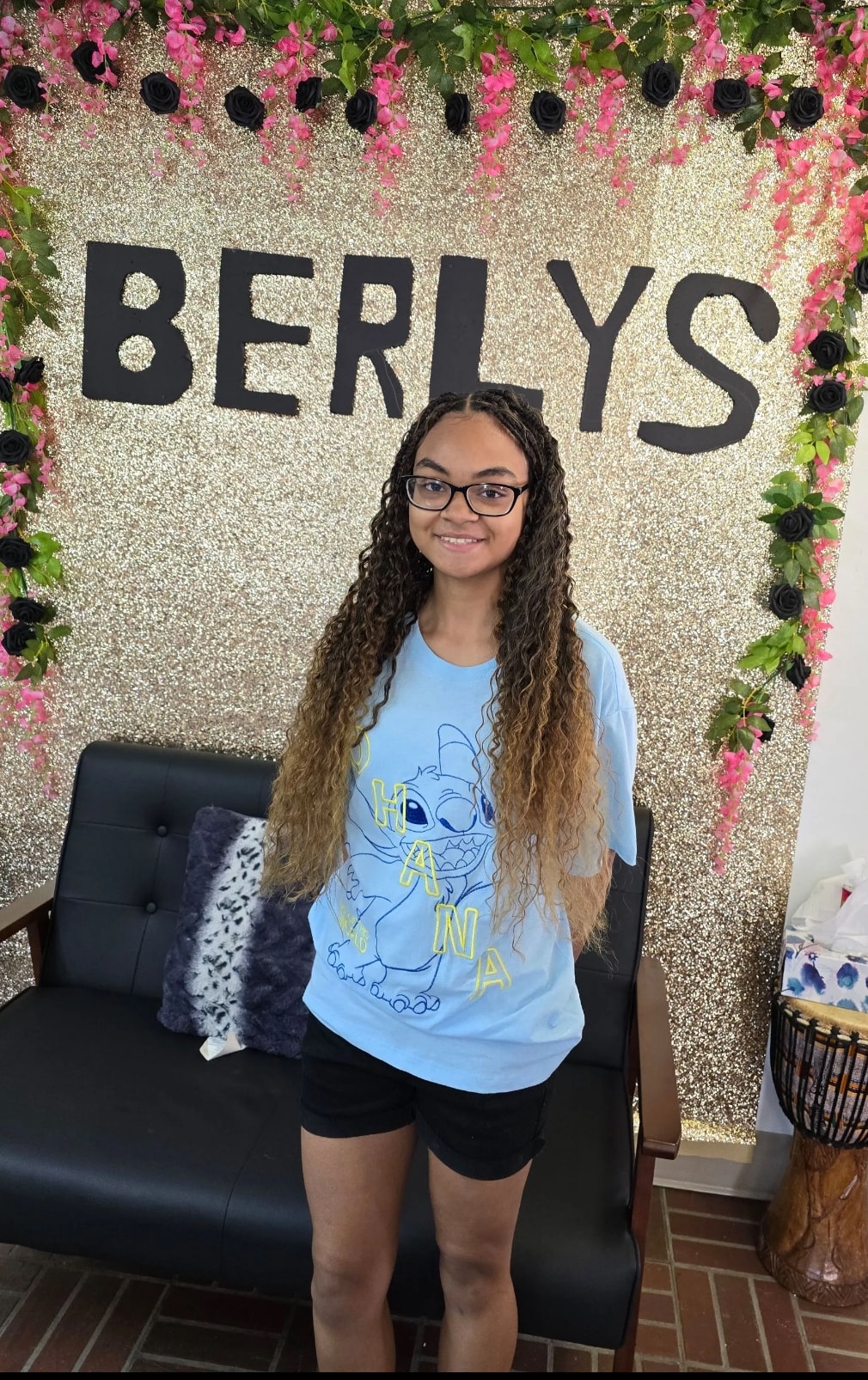 Hair braiding at Berly's salon, McKeesport Pennsylvania