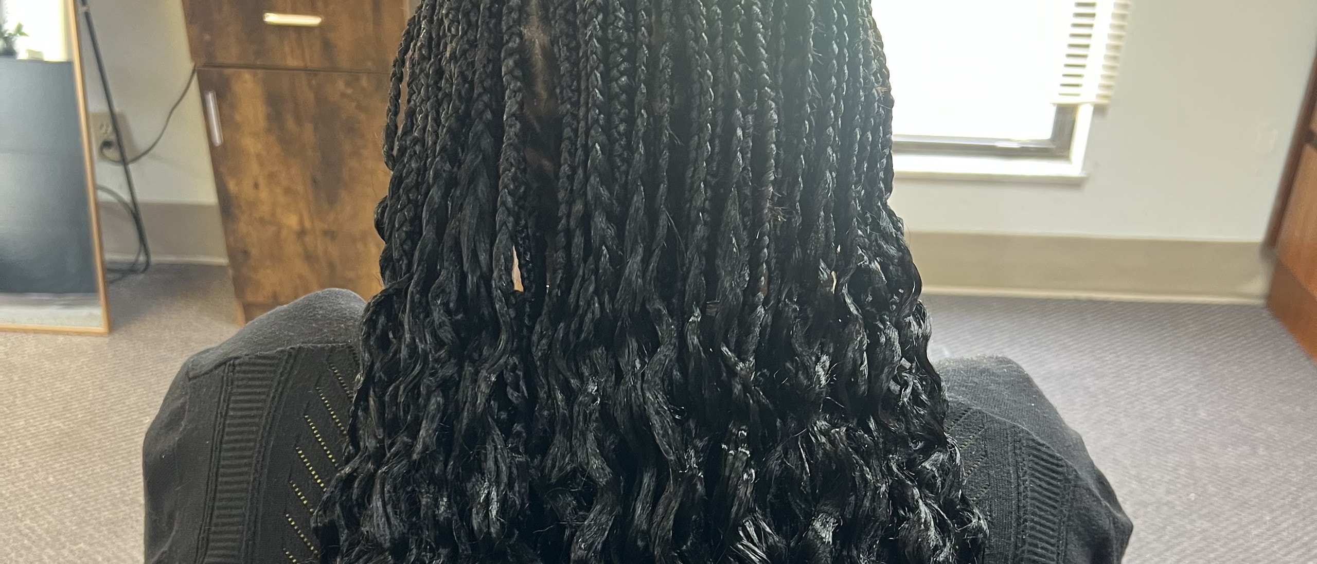 Berly's Multi Culture Hair Braiding Salon interior and styling work in McKeesport, PA